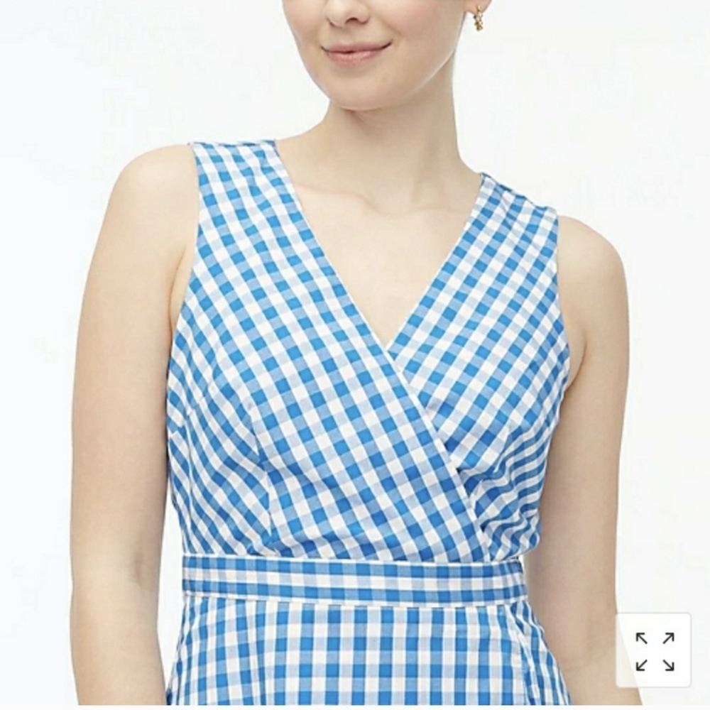 NWT J. Crew Gingham Dress Size 2 - Picture 6 of 12